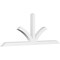 Ekena Millwork Richland Architectural Grade PVC Gable Bracket, 96"W x 36"H x 4"D x 4"F, 9/12 Pitch GBP096X36X0404RIC00 - alternate 1